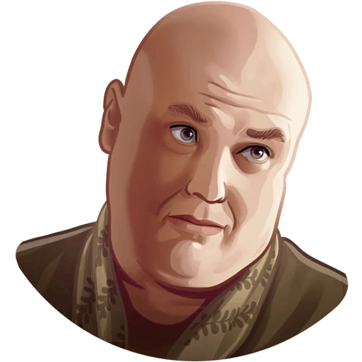 here is a Varys the Spider from the Game of Thrones collection for sticker mania