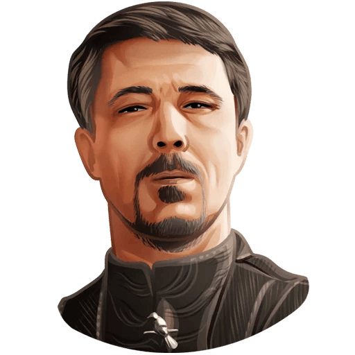 here is a Petyr Baelish from the Game of Thrones collection for sticker mania