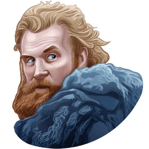 here is a Tormund Giantsbane from the Game of Thrones collection for sticker mania