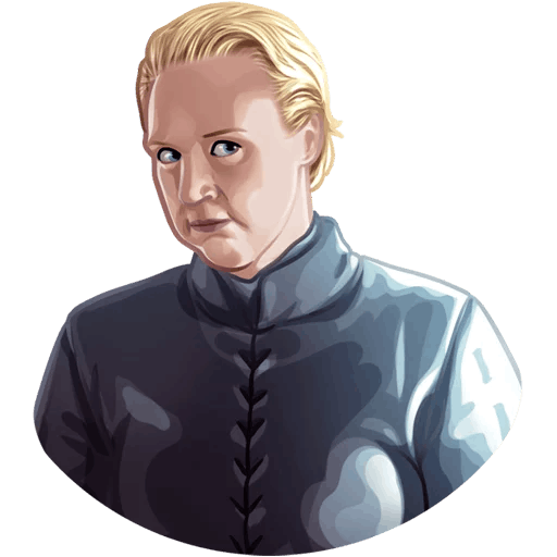 here is a Brienne of Tarth from the Game of Thrones collection for sticker mania