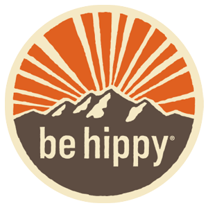 cool and cute Be Hippy Logo Sticker for stickermania