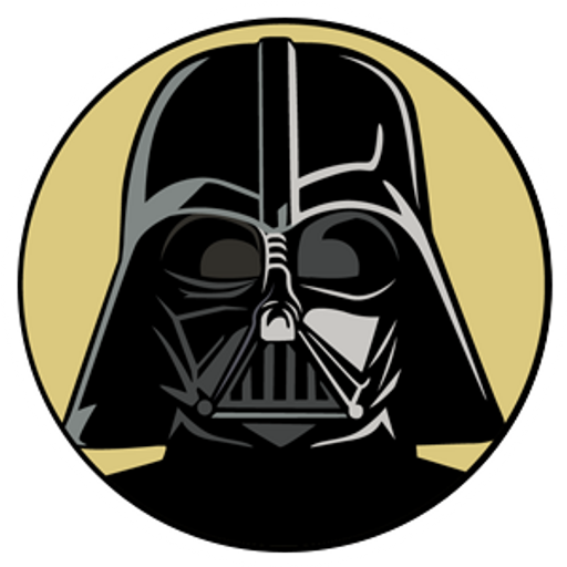 Star Wars Darth Vader Round Sticker - Sticker Mania