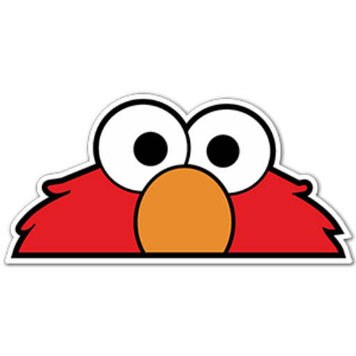 here is a Sesame Street Elmo Christmas Sticker from the Movies and Series collection for sticker mania