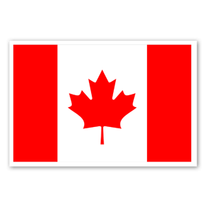 cool and cute Canada Flag Sticker for stickermania