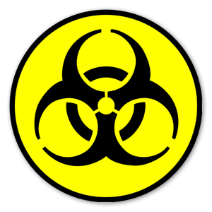 cool and cute Biohazard Symbol Nuke Sticker for stickermania