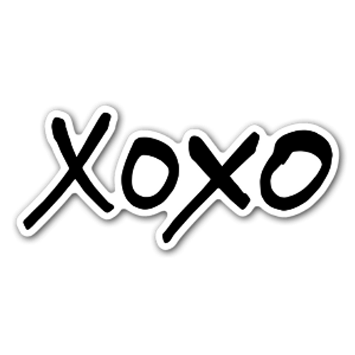 Hugs and Kisses XOXO Sticker