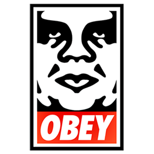 here is a Obey Sticker from the Logo collection for sticker mania