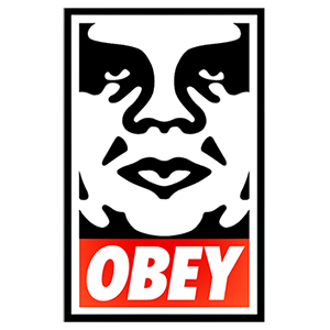 here is a Obey Sticker from the Logo collection for sticker mania