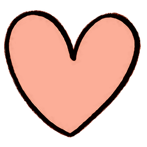 cool and cute Love Heart Sticker for stickermania
