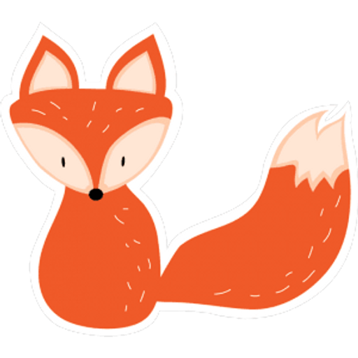 here is a Red Fox Sticker from the Animals collection for sticker mania