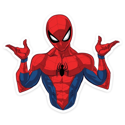 Spider-Man I Dunno Sticker - Sticker Mania