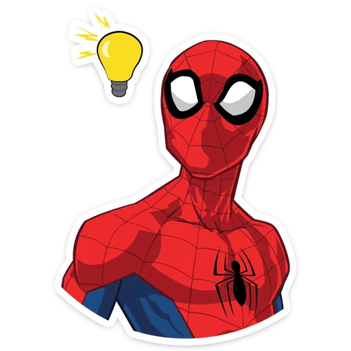 cool and cute Spider-Man Idea Sticker for stickermania