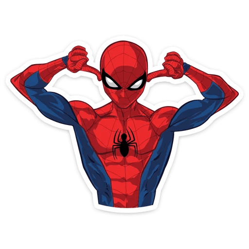 here is a Spider-Man Covering His Ears Sticker from the Spider-Man collection for sticker mania