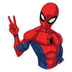 Spider-Man Facepalm with Deadpool Selfie Sticker - Sticker Mania