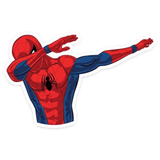 Spider-man Web Hammock Sticker - Sticker Mania