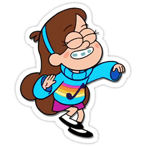 here is a Gravity Falls Mabel Pines from the Gravity Falls collection for sticker mania