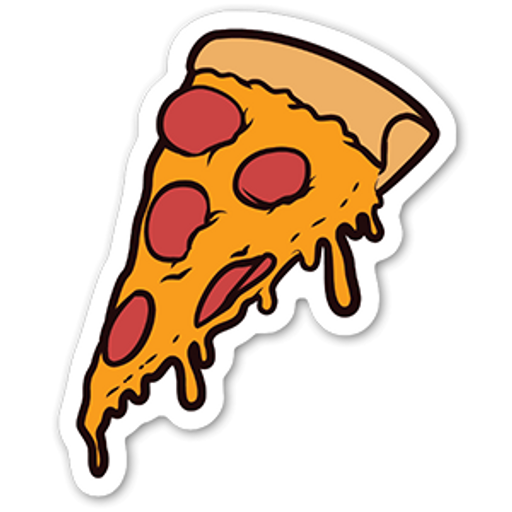 here is a Slice of Pizza Sticker from the Food and Beverages collection for sticker mania