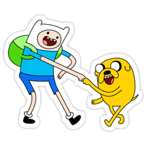 Adventure Time - Jake and Finn brofist