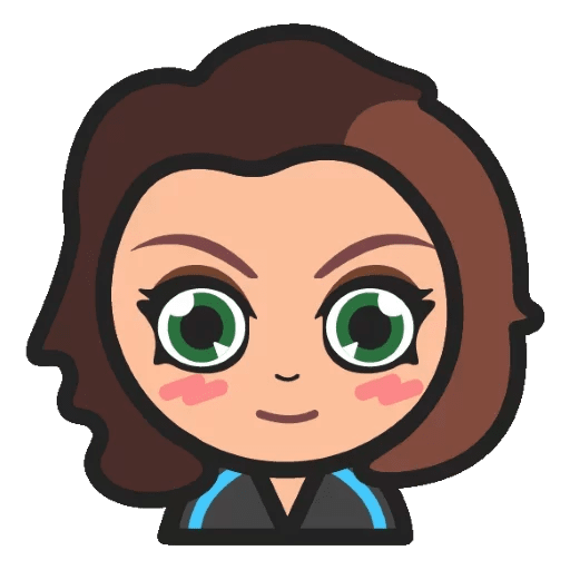 here is a Marvel Chibi Black Widow Sticker from the Chibi Marvel & DC comics collection for sticker mania