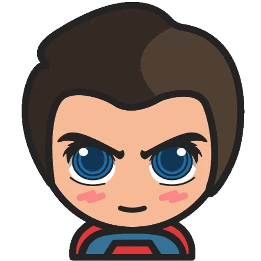 here is a DC Chibi Superman Sticker from the Chibi Marvel & DC comics collection for sticker mania