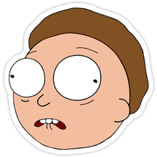 here is a Morty Smith from Rick and Morty from the Rick and Morty collection for sticker mania