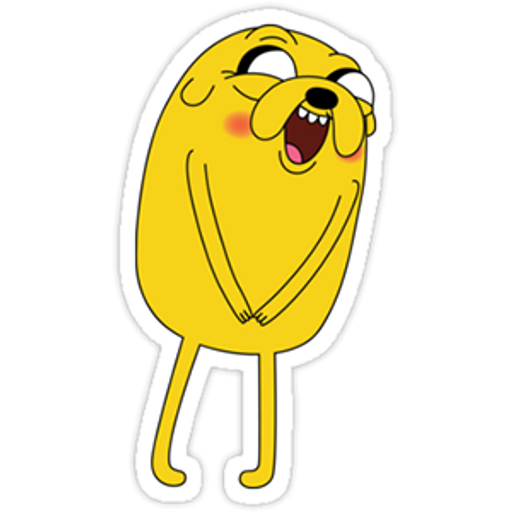 Jake the Dog sticker from Adventure Time