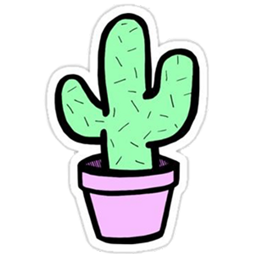 here is a Cactus from the Noob Pack collection for sticker mania