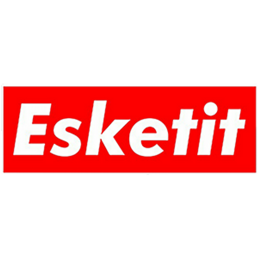 here is a Esketit Supreme Logo Style Sticker from the Rappers collection for sticker mania
