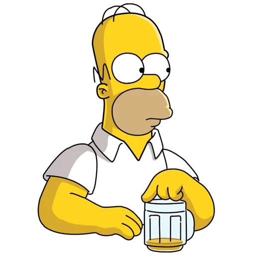 cool and cute Homer Simpson Beer is Gone for stickermania