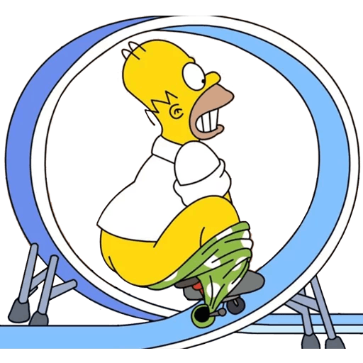 here is a Homer Simpson Mini Bike Loop from the The Simpsons collection for sticker mania