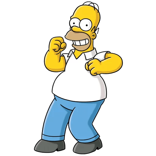 Homer Simpson Happy Dancing - Sticker Mania
