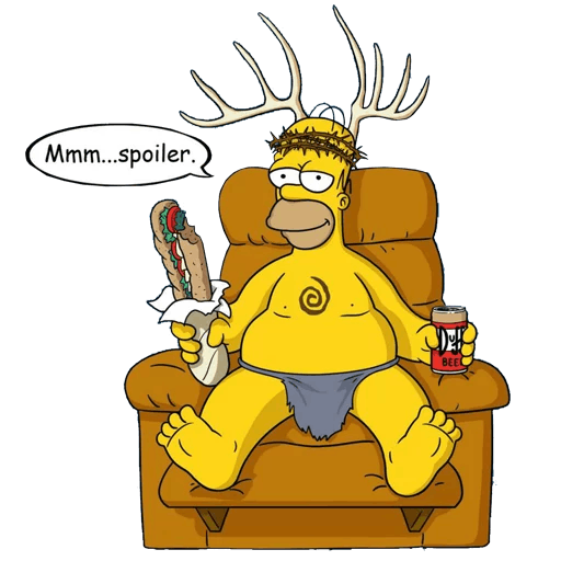 here is a Homer Simpson Spoofs True Detective’s Yellow King Sticker from the The Simpsons collection for sticker mania
