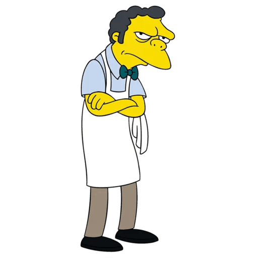 here is a The Simpsons Moe Szyslak at Work from the The Simpsons collection for sticker mania