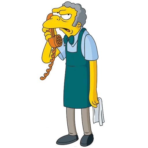 here is a The Simpsons Moe Szyslak Phone Prank from the The Simpsons collection for sticker mania