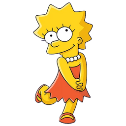 Lisa Simpson Happy - Sticker Mania