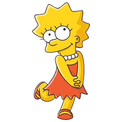  Lisa  Simpson  Happy  Sticker Mania