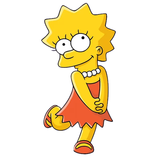 here is a Lisa Simpson Happy from the The Simpsons collection for sticker mania