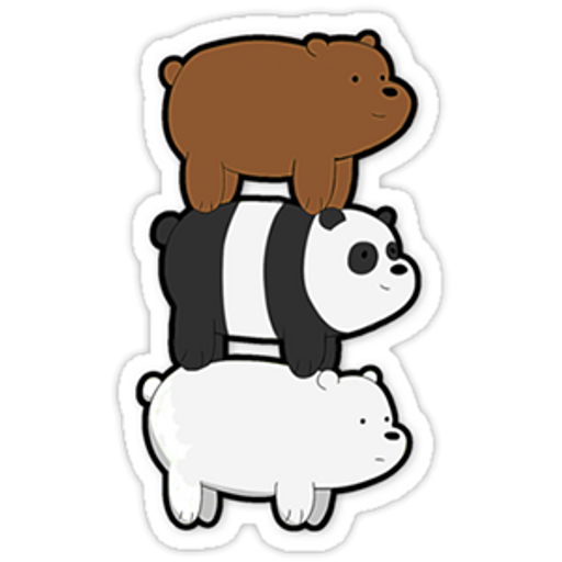 here is a We Bare Bears Sticker from the We Bare Bears collection for sticker mania