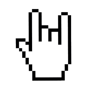 here is a Rock Hand for Web Sticker from the Into the Web collection for sticker mania