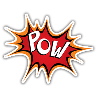 Pow Comics Style Sticker - Sticker Mania