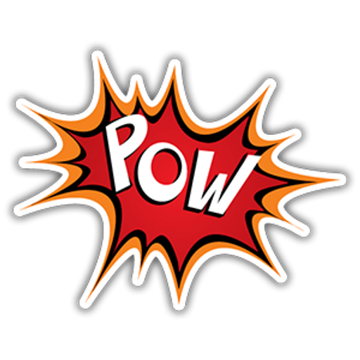 Pow Comics Style Sticker