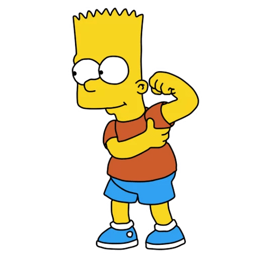 here is a Bart Simpson Armpit Fart Sticker from the Bart Simpson collection for sticker mania