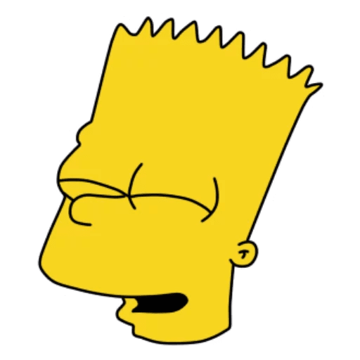 here is a Bart Simpson Happy Sticker from the Bart Simpson collection for sticker mania