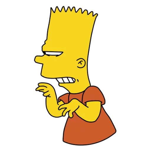 here is a Insidious Bart Simpson Sticker from the Bart Simpson collection for sticker mania
