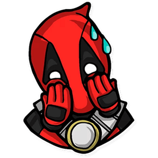 here is a Deadpool cold sweat Sticker from the Deadpool collection for sticker mania