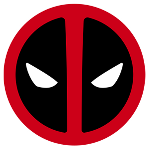 Deadpool Marvel logo Sticker