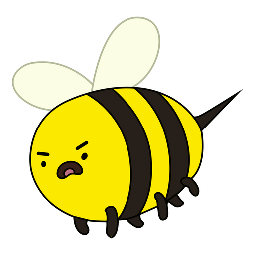 Adventure Time Alarmed Bee Sticker