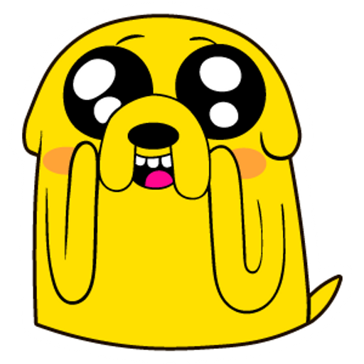 Adventure Time Amazed Jake Sticker