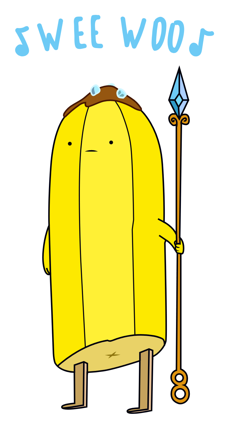 Adventure Time Banana Guard Wee Woo Sticker Mania