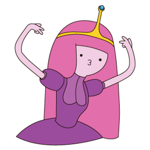 here is a Adventure Time Cool Princess Bubblegum Sticker from the Adventure Time collection for sticker mania